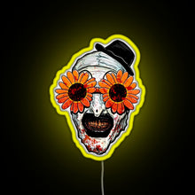 Charger l'image dans la galerie, Art The Clown Terrifier 2 Sunflower Sunglasses RGB neon sign yellow