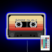 Charger l'image dans la galerie, Awesome Mixtape Vol 2 Cassette Retro RGB neon sign remote
