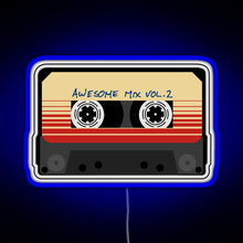 Charger l'image dans la galerie, Awesome Mixtape Vol 2 Cassette Retro RGB neon sign blue