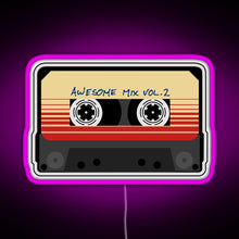 Charger l'image dans la galerie, Awesome Mixtape Vol 2 Cassette Retro RGB neon sign  pink