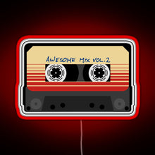 Charger l'image dans la galerie, Awesome Mixtape Vol 2 Cassette Retro RGB neon sign red
