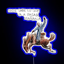 Charger l'image dans la galerie, Bad bunny sticker album RGB neon sign blue