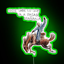 Charger l'image dans la galerie, Bad bunny sticker album RGB neon sign green