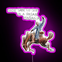 Charger l'image dans la galerie, Bad bunny sticker album RGB neon sign  pink