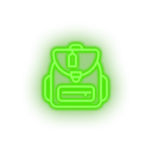 Charger l'image dans la galerie, green bags led backpack bags holiday luggage tourism travel vacation neon factory
