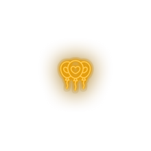 Charger l'image dans la galerie, warm_white ballons led balloons celebration heart love relationship romance valentine day neon factory