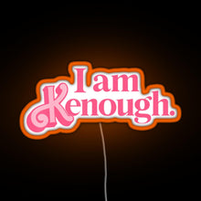 Charger l'image dans la galerie, Barbie I am Kenough Pink Color RGB neon sign orange