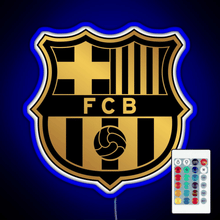 Charger l'image dans la galerie, Barca Gold and Black RGB neon sign remote