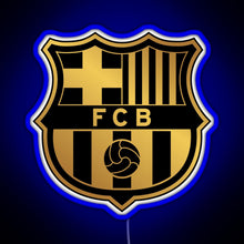 Charger l'image dans la galerie, Barca Gold and Black RGB neon sign blue