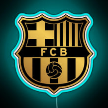Charger l'image dans la galerie, Barca Gold and Black RGB neon sign lightblue
