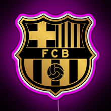 Charger l'image dans la galerie, Barca Gold and Black RGB neon sign  pink