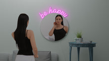 Charger l'image dans la galerie, Round mirror personalized message around