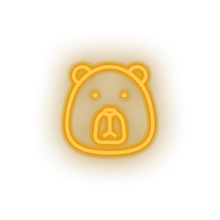Charger l'image dans la galerie, warm_white bear led animal bear carnivore cartoon fauna head zoo neon factory