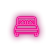Charger l'image dans la galerie, pink bed led bed bedroom love relationship romance sleep valentine day neon factory