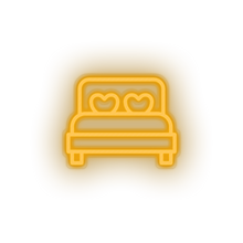 Charger l'image dans la galerie, warm_white bed led bed bedroom love relationship romance sleep valentine day neon factory