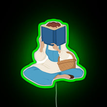 Charger l'image dans la galerie, Belle Reading RGB neon sign green