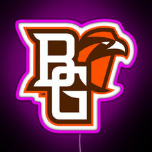 Charger l'image dans la galerie, BGSU Falcons College NCAA RGB neon sign  pink