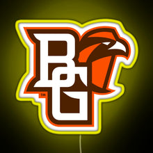 Charger l'image dans la galerie, BGSU Falcons College NCAA RGB neon sign yellow