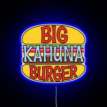 Charger l'image dans la galerie, Big Kahuna Burger Tee RGB neon sign blue