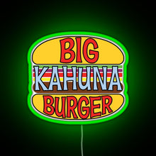 Charger l'image dans la galerie, Big Kahuna Burger Tee RGB neon sign green