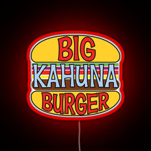 Charger l'image dans la galerie, Big Kahuna Burger Tee RGB neon sign red