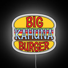 Charger l'image dans la galerie, Big Kahuna Burger Tee RGB neon sign white