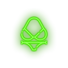 Charger l'image dans la galerie, green bikini led beach bikini holiday summer swimsuit swimwear vacation neon factory