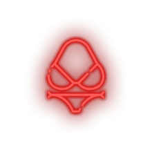 Charger l'image dans la galerie, red bikini led beach bikini holiday summer swimsuit swimwear vacation neon factory