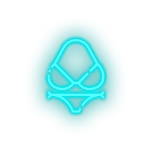 Charger l'image dans la galerie, ice_blue bikini led beach bikini holiday summer swimsuit swimwear vacation neon factory
