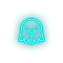 Charger l'image dans la galerie, ice_blue bird led animal bird cartoon fauna herbivore pet zoo neon factory