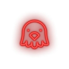 Charger l'image dans la galerie, red bird led animal bird cartoon fauna herbivore pet zoo neon factory