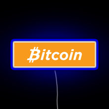 Charger l'image dans la galerie, Bitcoin Box Logo RGB neon sign blue