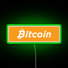 Charger l'image dans la galerie, Bitcoin Box Logo RGB neon sign green