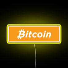 Charger l'image dans la galerie, Bitcoin Box Logo RGB neon sign yellow