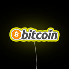 Charger l'image dans la galerie, Bitcoin Crypto Currency Traders RGB neon sign yellow