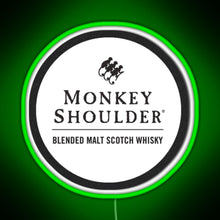 Charger l'image dans la galerie, Blended Malt Monkey Shoulder Scotch RGB neon sign green