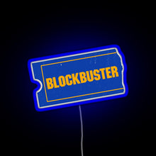 Charger l'image dans la galerie, Blockbuster Video Logo RGB neon sign blue