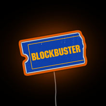 Charger l'image dans la galerie, Blockbuster Video Logo RGB neon sign orange