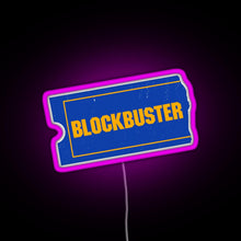 Charger l'image dans la galerie, Blockbuster Video Logo RGB neon sign  pink