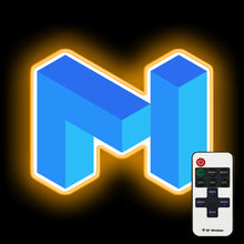 Charger l'image dans la galerie, Blockchain MATIC Network Cryptocurrency neon sign
