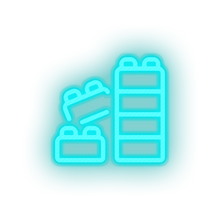 Charger l'image dans la galerie, ice_blue blocks family lego children toys play child kid baby toy led neon factory