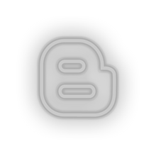 Charger l'image dans la galerie, white blogger social network brand logo led neon factory