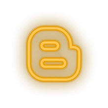 Charger l'image dans la galerie, warm_white blogger social network brand logo led neon factory