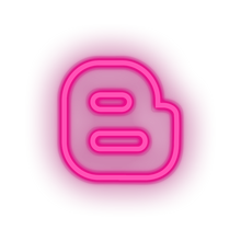 Charger l'image dans la galerie, pink blogger social network brand logo led neon factory