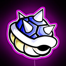 Charger l'image dans la galerie, Blue Spikey Shell MK RGB neon sign  pink