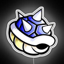 Charger l'image dans la galerie, Blue Spikey Shell MK RGB neon sign white