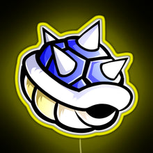 Charger l'image dans la galerie, Blue Spikey Shell MK RGB neon sign yellow