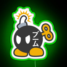 Charger l'image dans la galerie, Bob omb RGB neon sign green