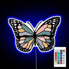 Charger l'image dans la galerie, Boho Butterfly RGB neon sign remote