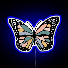 Charger l'image dans la galerie, Boho Butterfly RGB neon sign blue